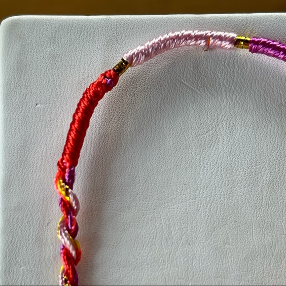 Handmade cotton floss friendship bracelets - Picture 3 of 5